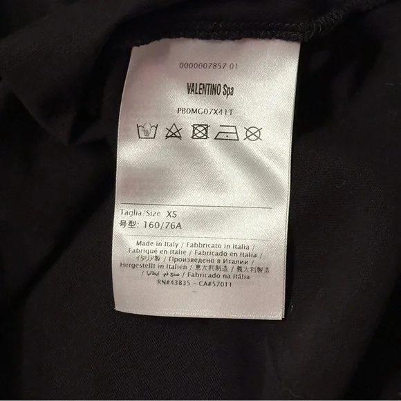 Valentino MoonLover Print Black T-shirt Women’s Size XS - Picture 5 of 6